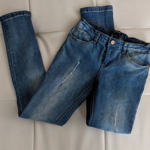 Kidpik distressed skinny jeans size 12